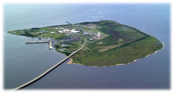 Coastal UAS Ground Control aerial shot